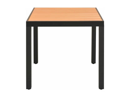 Chezlova Premium - Brown Garden Table 80x80x74 cm Aluminium and Chezlova TKPR04748