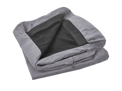Chezlova 3-seater sofa cover, Grey Velvet DWWG25794