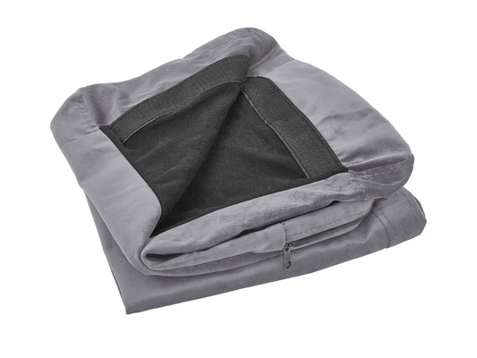Chezlova 3-seater sofa cover, Grey Velvet DWWG25794
