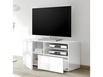 Small TV stand with 1 door and 1 drawer, 121 cm wide - Dama QGBQ42033