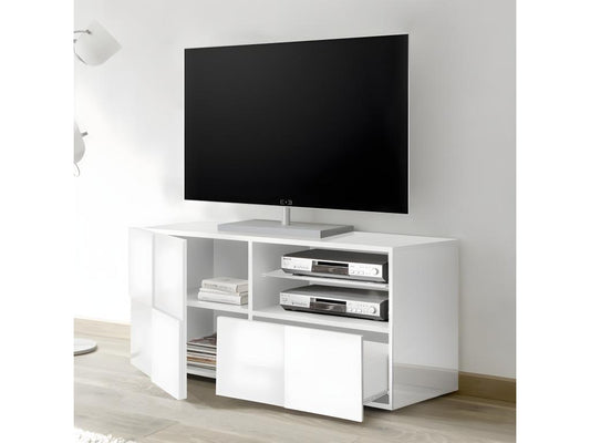 Small TV stand with 1 door and 1 drawer, 121 cm wide - Dama QGBQ42033