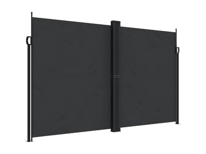 Black retractable side awning 200x600 cm DWQL89371