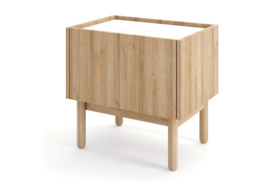 Chezlova NS50 Bedside Table 50x37x48 Beige KDLT37870