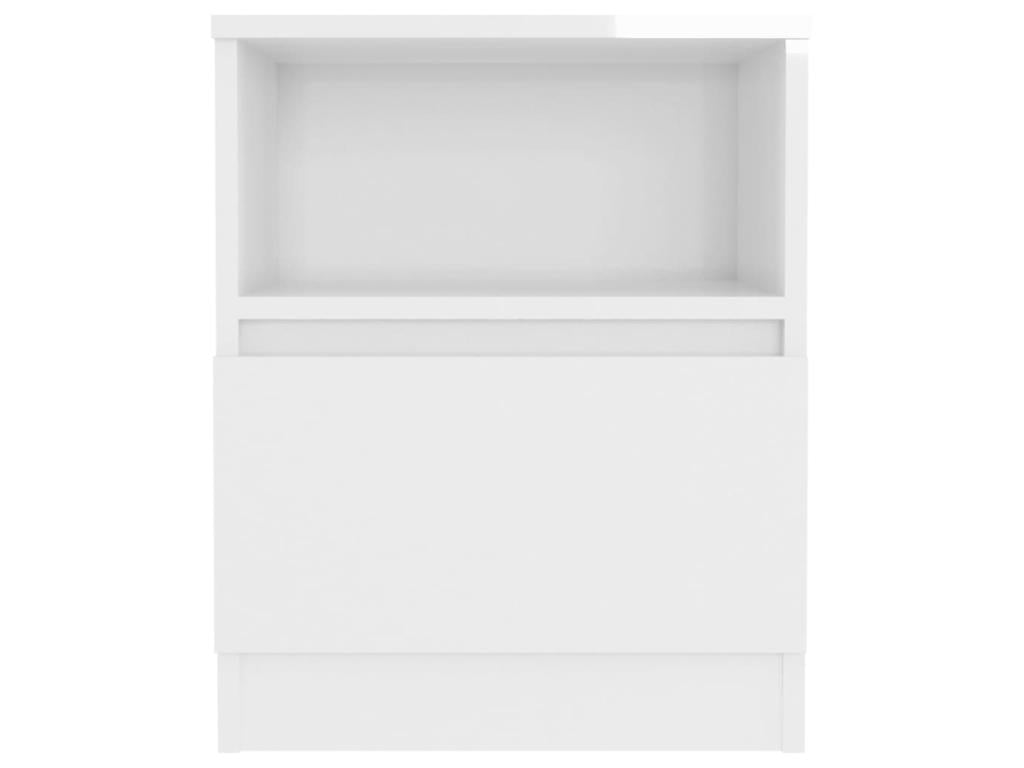 High-gloss white bedside table 40x40x50 2 CSZQ08380