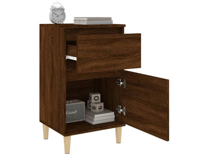 Bedside tables, 2 pcs, brown oak, 40x35x70 cm, FRCR41525