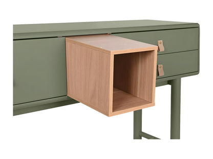 Console table in green wood - length 120 x depth 35 x height 90 cm SILX21468