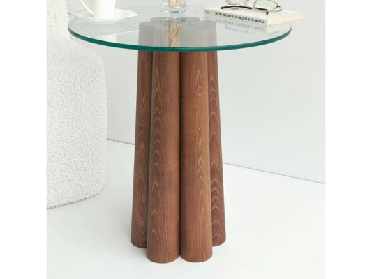 Artigeo Coffee Table, Magazine Rack for Sofa, Living Room Shelf, 45x50x50 cm, Walnut, PPPM94689