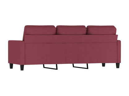 3-seater sofa, burgundy red, 180 cm, fabric RYJI75848