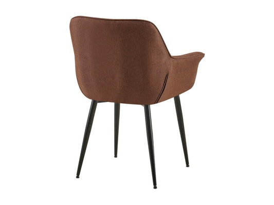 Chairs with armrests - Fabric / Metal - Brown - Artigeo YWPG79434