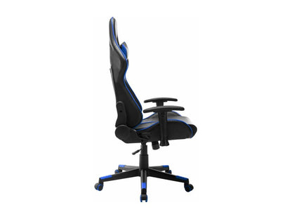 Gaming chair, black and blue, artificial leather, IRCL00323