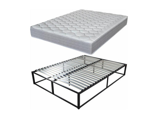 KIT27 Raised, Removable Bed Base with Artigeo Mattress - 40cm Artigeo Wood - Space Saving TYHN62406