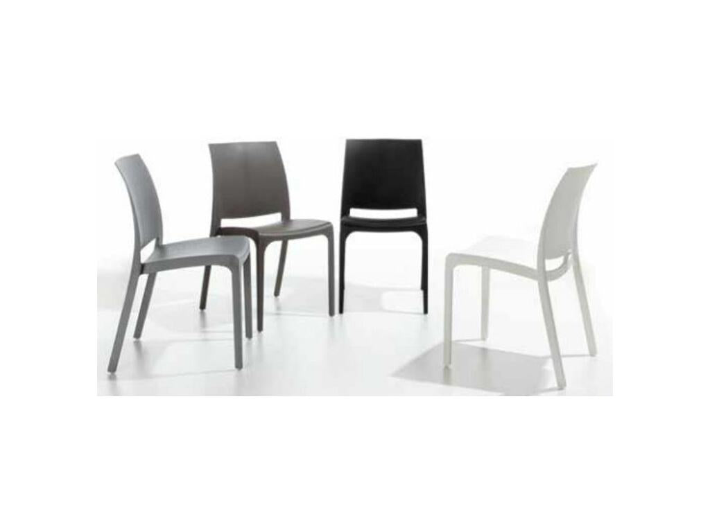 Chezlova Polypropylene Chair - Set of 4 - Slate Blue JCXW32651