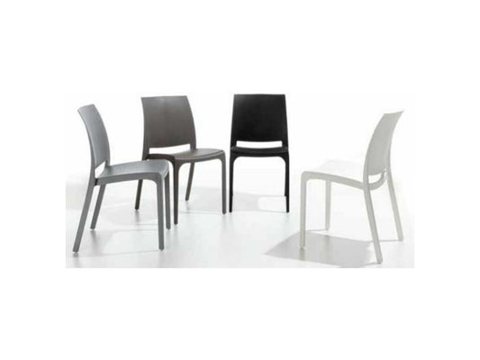 Chezlova Polypropylene Chair - Set of 4 - Slate Blue JCXW32651