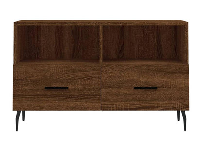 Brown Oak TV Stand 80x36x50 cm Engineered Wood YLWS87528