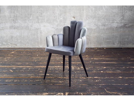 Chair - Grey Velvet - Artigeo WICZ65172