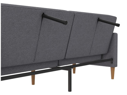 Chezlova 3-seater sofa bed, light grey YHAL56779