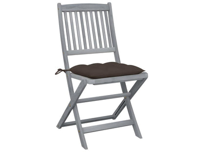 Artigeo HXRW42129 Folding Outdoor Chairs, Set of 2 with Cushions, Wood