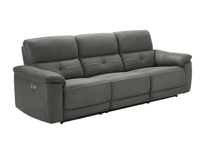 Chezlova Electric Reclining Microfiber Sofa - Dark Grey - 3-Seater Chezlova Electric LWXT00793