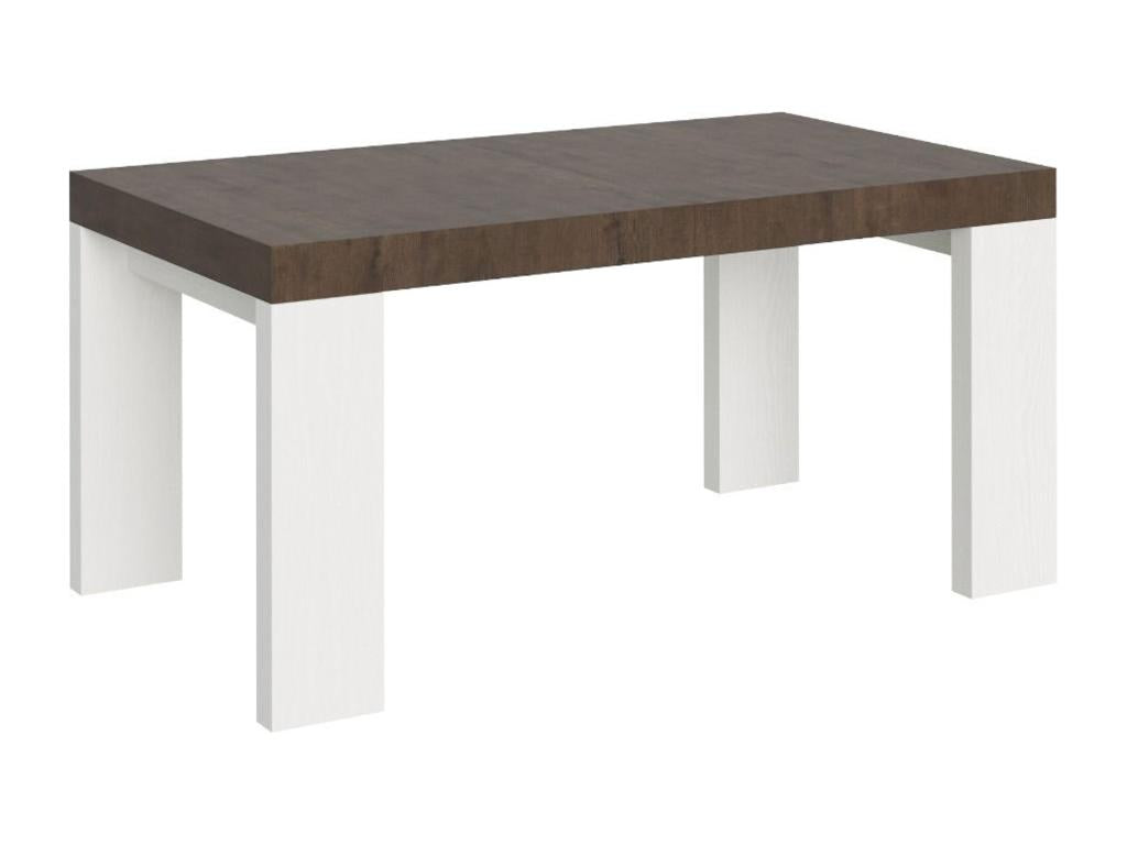 Roxell Mix extendable table 90x160/264 cm, walnut top, white ash legs FTQF35995