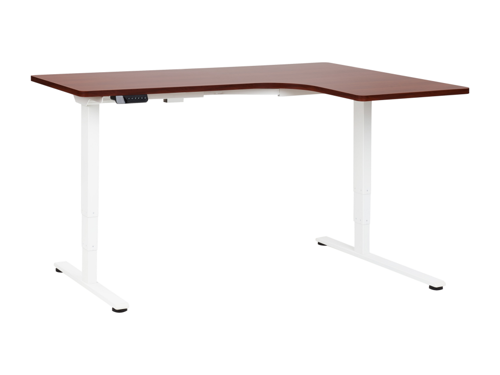 Electric height-adjustable table, right-hand side, dark brown, DESTINES AGKI03228