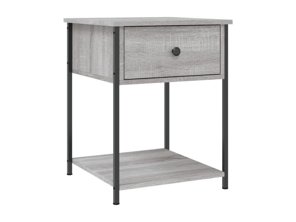 Chezlova bedside table, grey, 44x45x58 cm, engineered wood, ZUMK88261
