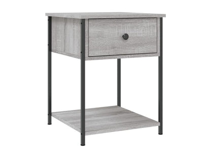 Chezlova bedside table, grey, 44x45x58 cm, engineered wood, ZUMK88261