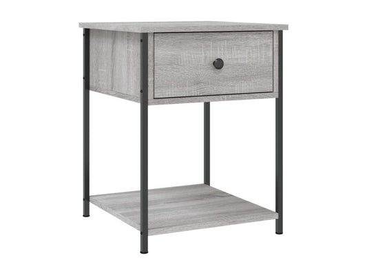 Chezlova bedside table, grey, 44x45x58 cm, engineered wood, ZUMK88261