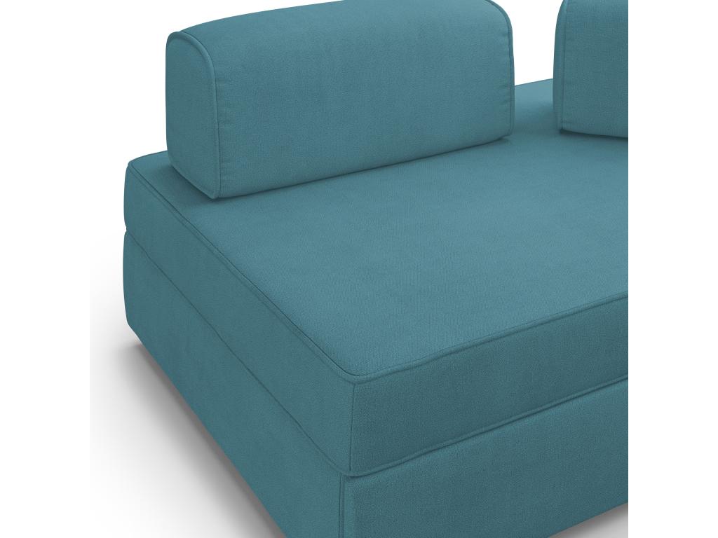 Liberty Sofa with pull-out ottoman and removable backrest in waterproof fabric T02 200 cm sky blue GRKI36809