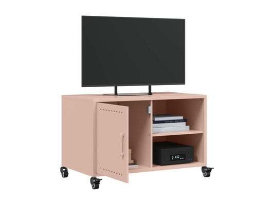 Pink TV stand 68x39x43.5 cm cold-rolled steel FZQG74438