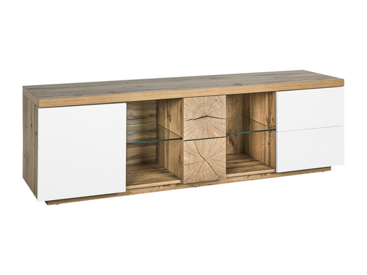 Chezlova TV Stand Brown/White QAOO35158