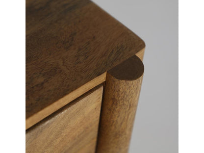 Brown mango wood bedside table 40x35x50 cm YVDX58371
