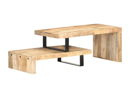 2-Piece Coffee Table Set Solid Mango Wood IYSA17277