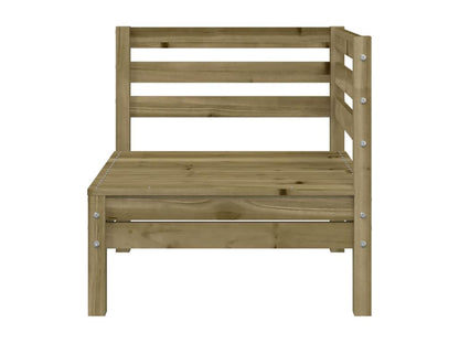 4-seater garden sofa in impregnated pine wood JKJE82334