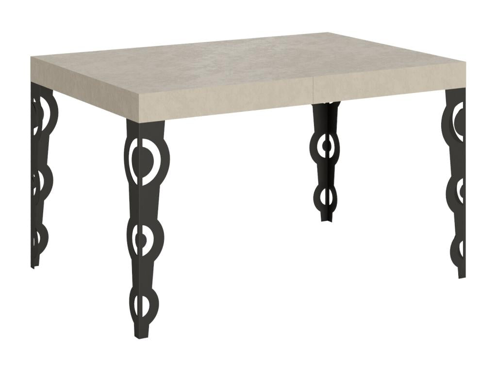 Karamay extendable table 90x120/224 cm, cashmere finish, anthracite legs, MUAT82681