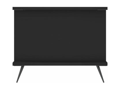 Black coffee table 90x50x40 cm engineered wood JZAN16633