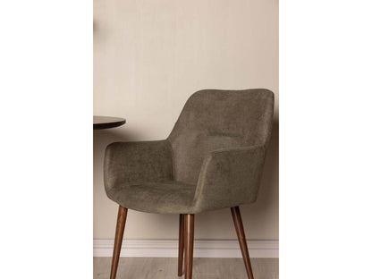 Tomorrow dining chair with brown armrests SVEA11094