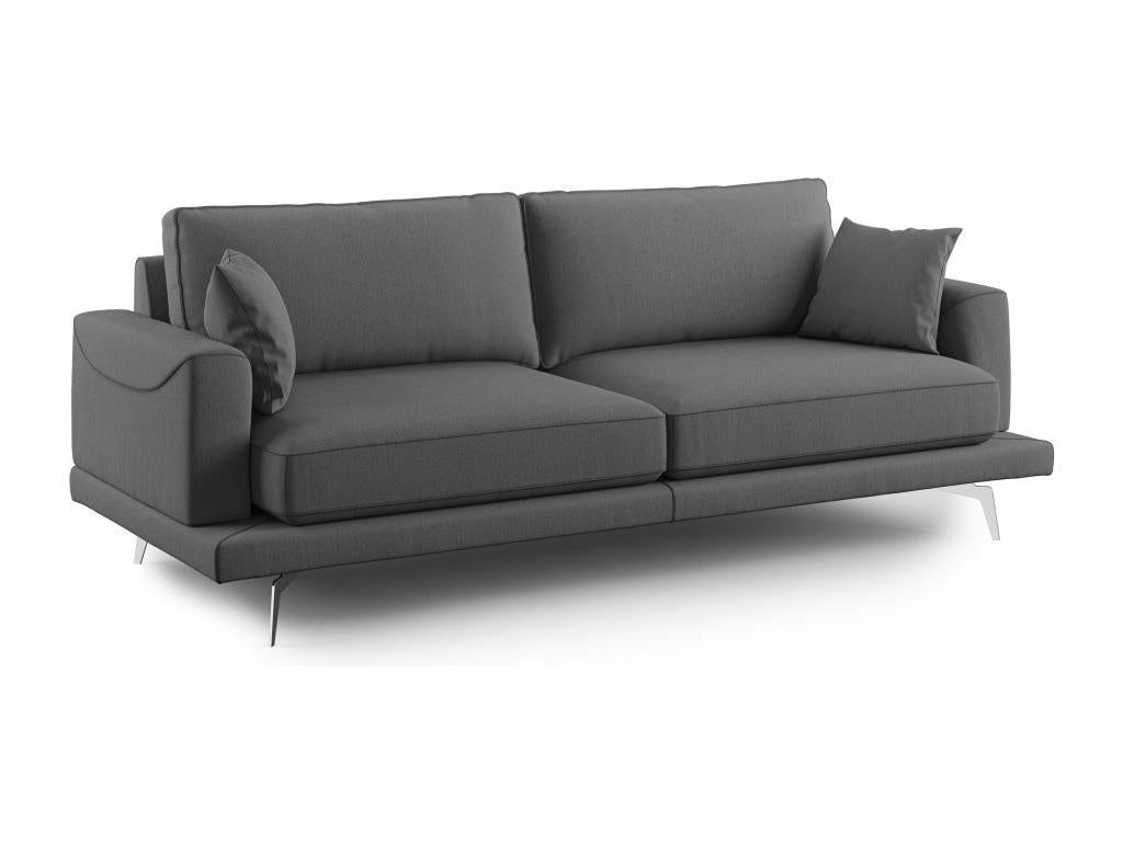 Artigeo Modern Sofa in Soft Stain-Resistant Fabric T05 218 cm Anthracite IESU78759