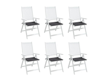 6-piece anthracite garden chair cushions, 50x50x3 cm, XFQY19207