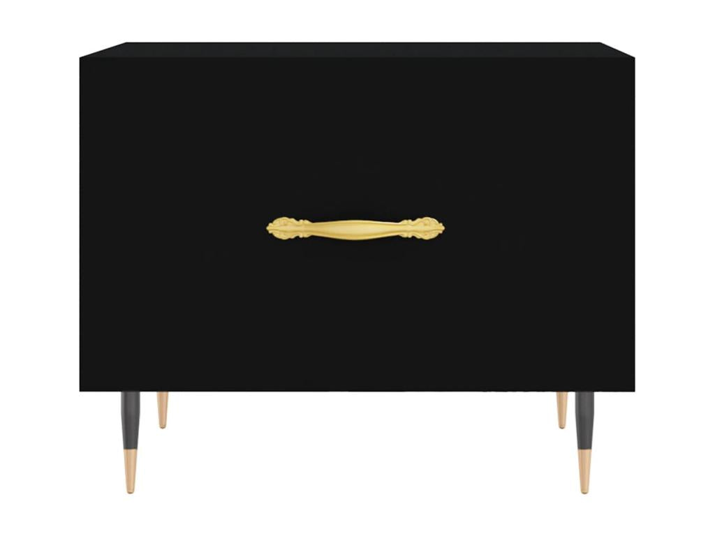 Coffee table, black, 50x50x40 cm, engineered wood, IJME04137