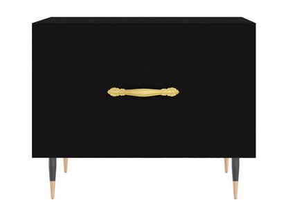 Coffee table, black, 50x50x40 cm, engineered wood, IJME04137