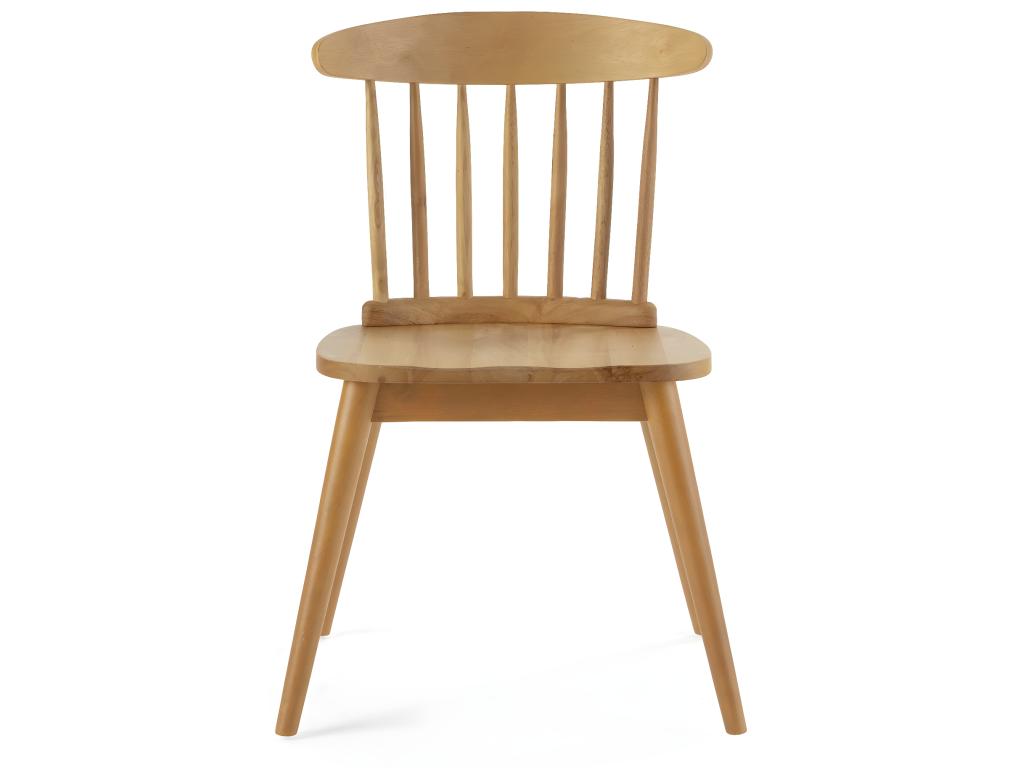 Pack of 2 Ben chairs in oak-colored wood ITUM36857