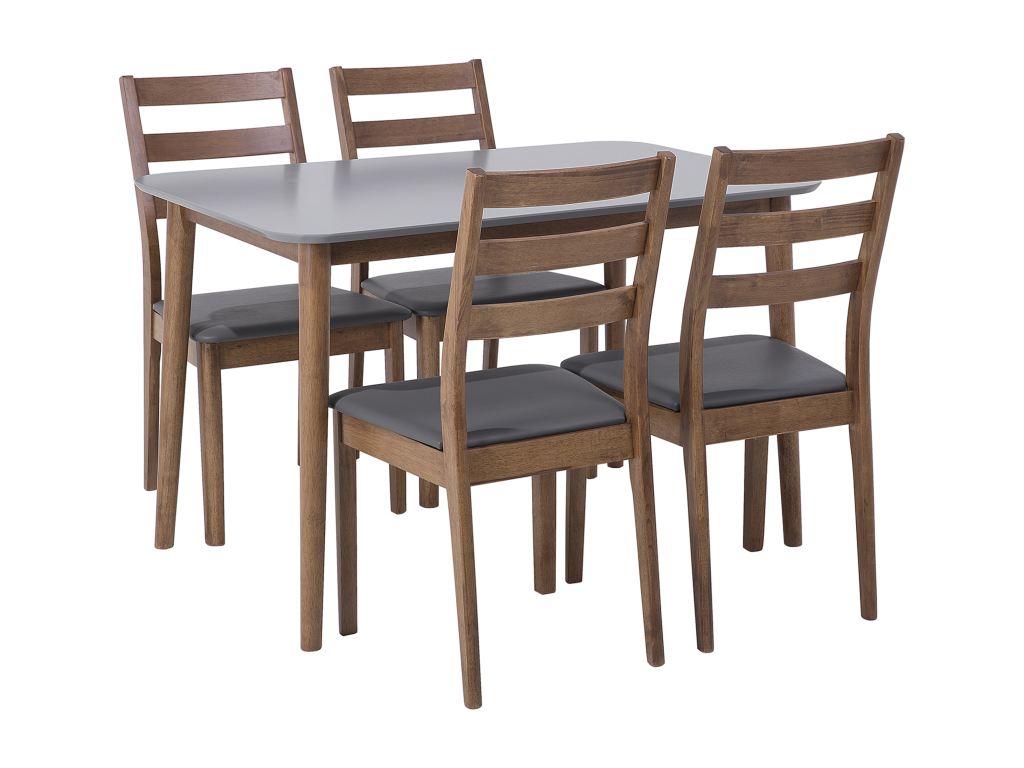 Chezlova MDXZ76873 Table and 4 Chairs Set 118x77 cm