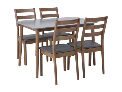 Chezlova MDXZ76873 Table and 4 Chairs Set 118x77 cm