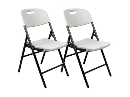Pack of 2 Folding Chairs with Handle 47x58x87cm 7house UBXJ92268